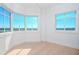 Spacious bedroom with water views and hardwood floors at 12077 Gandy N Blvd # 374, St Petersburg, FL 33702