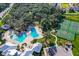 Community pool, lap pool, basketball and tennis courts at 12609 Pensacola Ct, Riverview, FL 33579