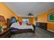 Bright main bedroom with a king-size bed and water views at 12609 Pensacola Ct, Riverview, FL 33579