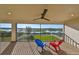 Relaxing screened balcony overlooking a lake with stunning views at 12609 Pensacola Ct, Riverview, FL 33579