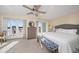 Spacious main bedroom with water views and private balcony access at 219 18Th Ave, Indian Rocks Beach, FL 33785