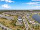 Aerial view of homes and community at 4539 San Martino Dr, Wesley Chapel, FL 33543