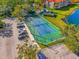 Well-maintained tennis court with ample parking nearby at 18106 Peregrines Perch Pl # 5204, Lutz, FL 33558