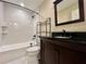 Updated bathroom with new vanity and bathtub at 2936 Feather Dr # 68C, Clearwater, FL 33759