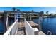 Private boat lift and dock at 3812 Carupano Ct, Punta Gorda, FL 33950