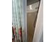 Clean shower stall with a floral shower curtain at 13225 101St St # 425, Largo, FL 33773