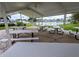 Waterfront gazebo with multiple picnic tables at 18675 Us Highway 19 N # 232, Clearwater, FL 33764