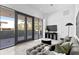 Comfortable living room featuring a sectional sofa and large windows at 3020 W Santiago St # 5, Tampa, FL 33629
