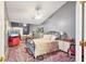 Main bedroom with ceiling fan and plenty of natural light at 4542 Park Lake N Ter # 4542, Bradenton, FL 34209