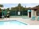 Community pool and spa area with tennis court nearby at 4542 Park Lake N Ter # 4542, Bradenton, FL 34209