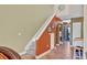 Interior view of staircase, laundry closet, and access to the kitchen area at 4542 Park Lake N Ter # 4542, Bradenton, FL 34209