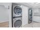 Stackable LG washer and dryer in a kitchen closet at 12300 Park Blvd # 103, Seminole, FL 33772