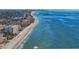 Aerial beachfront view showing ocean and shoreline buildings at 17163 2Nd E St, North Redington Beach, FL 33708