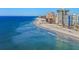 Stunning beach view with ocean waves and high rise buildings at 17163 2Nd E St, North Redington Beach, FL 33708