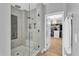 Spa-like bathroom featuring a large walk-in shower and access to a walk-in closet at 2847 Calvano Dr, Land O Lakes, FL 34639