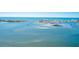 Aerial view of serene coastal waters and shoreline at 30 Turner St # 201, Clearwater, FL 33756