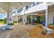 Building entrance with lush landscaping and ample lighting leading to the front doors at 30 Turner St # 201, Clearwater, FL 33756