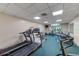 Well-equipped fitness center with treadmills, weights, and exercise equipment at 30 Turner St # 201, Clearwater, FL 33756