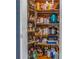 Well-stocked pantry with ample shelving for storage at 4925 Alcazar S Way, St Petersburg, FL 33712