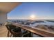 Spacious balcony with water views and sunset view at 5120 Marina Way # 16002, Tampa, FL 33611