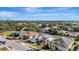 Aerial view of single Gathering home and surrounding houses at 5280 Echo Ln, Sarasota, FL 34233