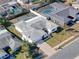 Single-story house with a gray roof, surrounded by other homes and featuring a pool at 8015 Idlebriar Ln, Port Richey, FL 34668