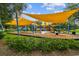 Community playground with shaded areas and play equipment at 8144 Sequester Loop, Land O Lakes, FL 34637