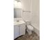 Clean bathroom with a white vanity, toilet, and bathtub at 9060 Moonlit Meadows Loop, Riverview, FL 33578