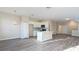 Modern kitchen with island and stainless steel appliances at 9060 Moonlit Meadows Loop, Riverview, FL 33578