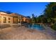 Stunning pool and patio area at dusk at 1020 Marine St, Clearwater, FL 33755