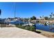 Tranquil waterfront view with a private dock and boat slips at 1997 Kansas Ne Ave, St Petersburg, FL 33703