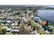Bird's-eye view of waterfront community, highlighting a desirable location at 209 Westwinds Dr, Palm Harbor, FL 34683