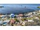 Waterfront property, showcasing a beautiful home and neighborhood at 209 Westwinds Dr, Palm Harbor, FL 34683