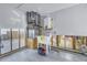 Unfinished basement area with HVAC unit and utility sink at 4501 Helena Ne St, St Petersburg, FL 33703