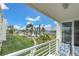 Balcony view overlooking the pool and water at 6021 Bahia Del Mar Cir # 333, St Petersburg, FL 33715