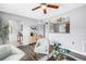 Bright living room boasts stylish furnishings, modern decor, and seamless flow to other rooms at 6366 38Th N Ave, St Petersburg, FL 33710