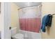 Clean bathroom with tub shower combination and updated vanity at 10263 Gandy N Blvd # 202, St Petersburg, FL 33702