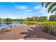 Relaxing lakeside dock with seating area at 10263 Gandy N Blvd # 202, St Petersburg, FL 33702