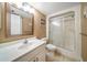 Small bathroom with a single vanity, toilet, and shower at 11730 Shipwatch Dr # 504, Largo, FL 33774