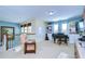 Bright bonus room with built-in bookshelves, piano and a view at 11807 Cross Vine Dr, Riverview, FL 33579