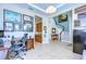Home office features built-in cabinets and a large desk at 11807 Cross Vine Dr, Riverview, FL 33579