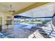 Spacious pool and patio area with lake views at 11807 Cross Vine Dr, Riverview, FL 33579