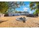 Backyard with firepit and ample space at 3612 Phillips St, Tampa, FL 33619