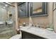 Modern bathroom vanity with marble countertop at 36750 Us Highway 19 N # 19219, Palm Harbor, FL 34684