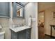Bathroom with a vanity, a single sink, and a medicine cabinet at 36750 Us Highway 19 N # 19219, Palm Harbor, FL 34684