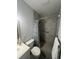 Bathroom with shower, toilet and white vanity at 400 Alma Dr, Brandon, FL 33510