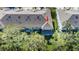 Aerial view of the property and surrounding area at 4445 Amberly Oaks Ct, Tampa, FL 33614