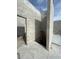 Interior view of a house under construction, showing concrete block walls and flooring at 6457 1St Palm Pt, St Pete Beach, FL 33706