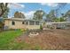 Large backyard with firepit, and various items at 7201 Park S St, St Petersburg, FL 33707