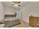 Spacious bedroom with plush carpet and ceiling fan at 10439 Waterstone Dr, Riverview, FL 33578